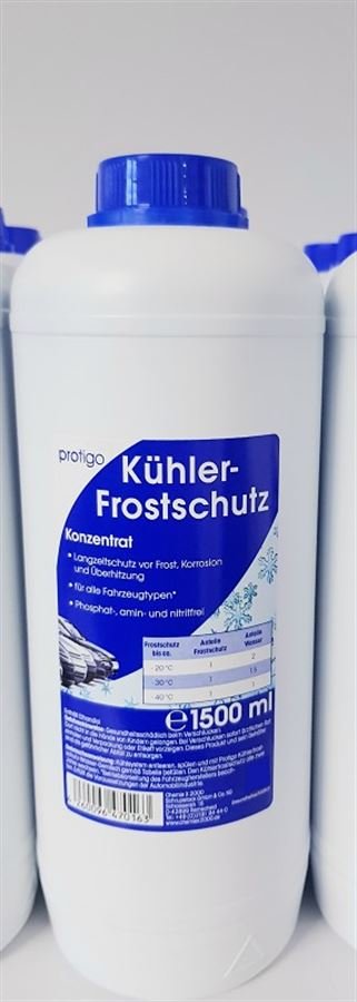 Kühler-Frostschutz 1,5 l-Flasche ✔️ für 4,49 € ✔️ Quebag Agrar Shop
